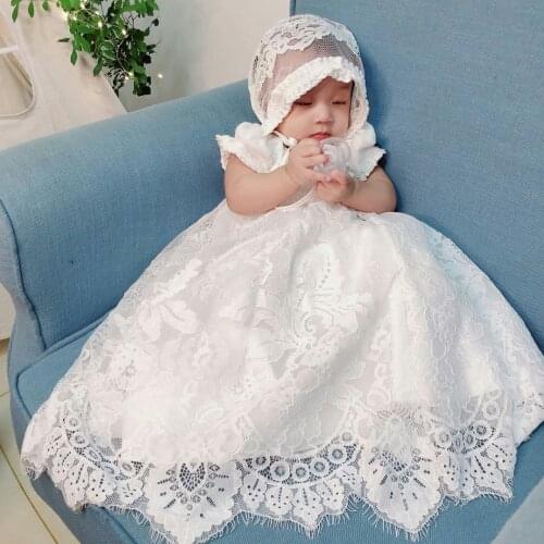 2020 New Lace Flower Girls Dresses For Wedding Little Kids First Communion Dress Vintage Cheap Pageant Gown