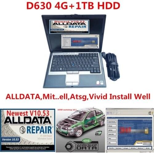 2021 Hot For Dell D630 4GB with 1TB Hard Disk Auto Repair Software Alldata mit..ell 2015 atsg vivid Install Well Ready to use