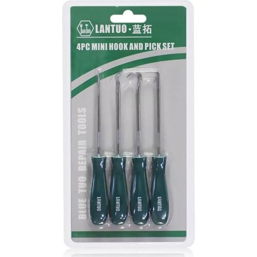 4Pcs 135mm Car Auto Vehicle Oil Seal Screwdrivers Set O-Ring Seal Gasket Puller Remover Pick Hooks Repair Tools Car Accessories