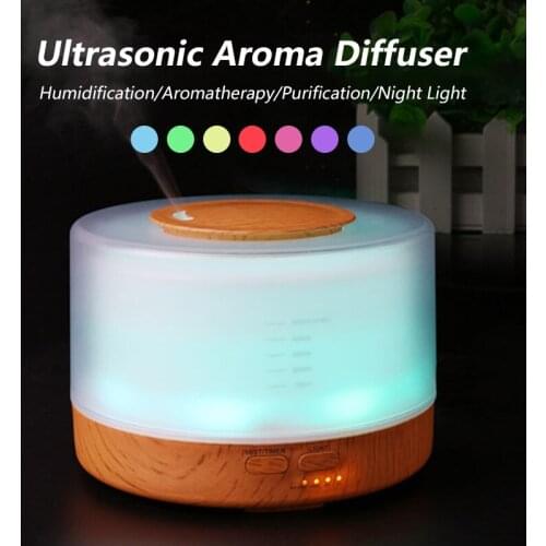 Home Wood grain Aromatherapy Air Humidifiers Diffuser For Home Dampener Aroma Oil Essences Oils For Humidifier Essential Machine