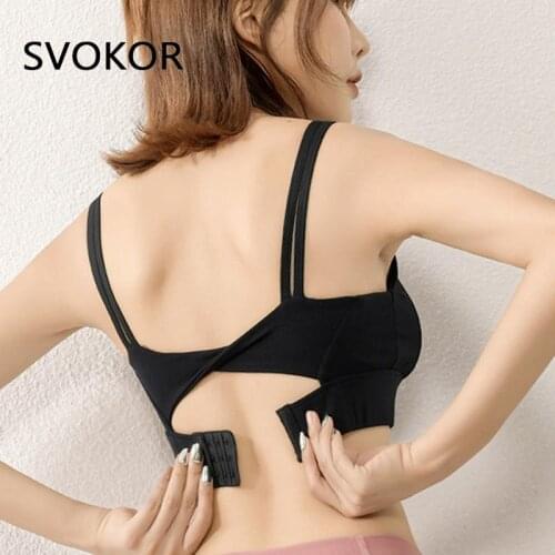 SVOKOR Fitness Bras Shockproof Running Spors Vest Women Back Folding Sling Beauty Back Workout Underwear Ladies Push Up Bra Gym