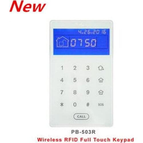 Nice Design PB-503R Touch Screen Rfid Tag Wireless Keypad To Arm Disarm Focus Alarm System