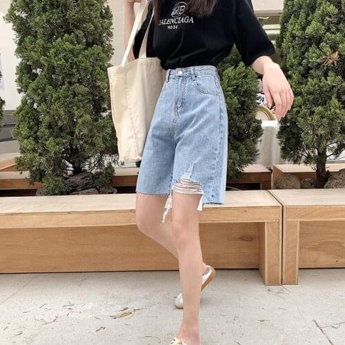 Женские короткие джинсы 暖念初心 China At AliExpress