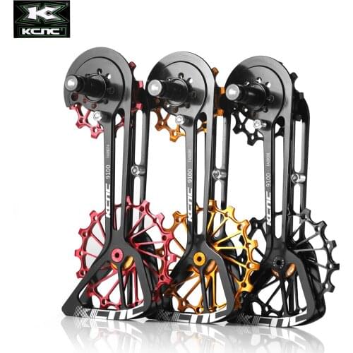 KCNC Road Bicycle Bike Oversized Pulley Cage OSPW for Sh1Mano R9100/R8000 Black Red Gold color 12-16T