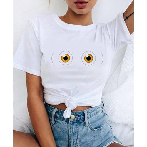 Summer New Style Fashion T Shirt Women Ullzang Aesthetic 90s T-shirt Vintage Graphic Funny Cartoon Print Tshirt Top Tee Female
