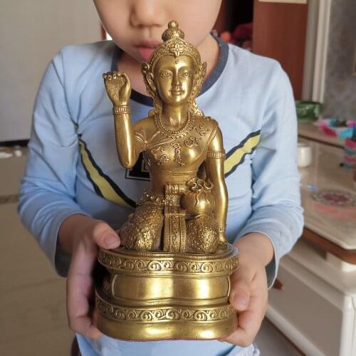 Southeast Asia Company SHOP Store home efficacious Mascot Protection-Thailand goddess of money Nang Kwak Buddha FENG SHUI statue