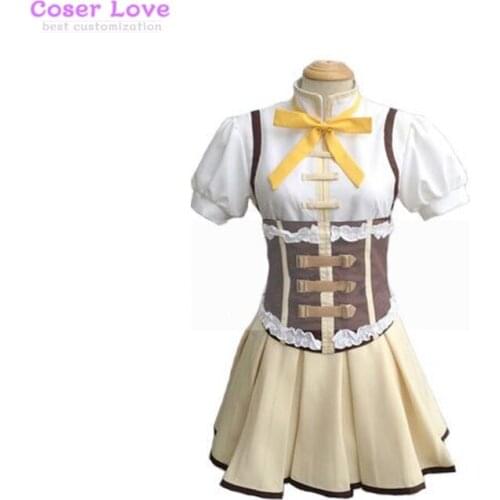 Puella Magi Madoka Magica Tomoe Mami Cosplay Costume Halloween Christmas Costume