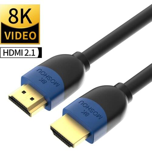 MOSHOU HDMI 2.1 Cable for PS5 RTX 3080 HDMI Cable 8K/60Hz 4K/120Hz 48Gbps HD Cables 8K for Xbox Series X RTX3070 HDMI Cable