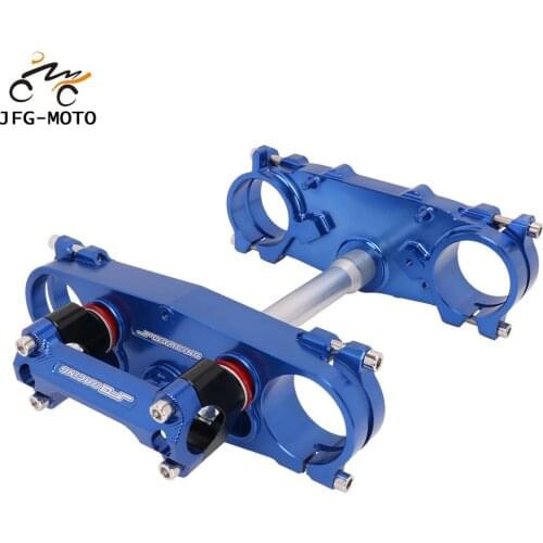 Motorcycle Upper/Lower Triple Tree Clamps Steering Stem And Handlebar Riser Mount Clamp For Yamaha YZ250F YZ450F WR250F WR450F