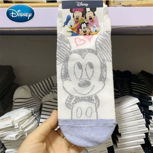 Disney girl cartoon sketch socks Mickey Minnie cute cotton socks cartoon print avatar