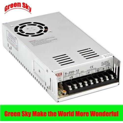 New Arrival High Quality Voltage Transformer LED Display DC single output 250w 12v power supply