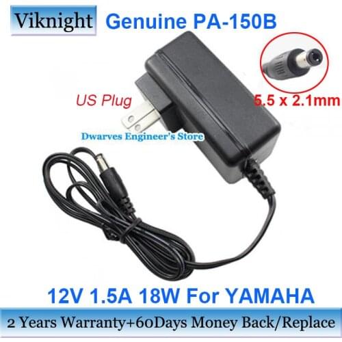 Genuine US 12V 1.5A 18W PA-150B AC Adapter For YAMAHA Laptop Charger Power Supply 5.5x2.1mm