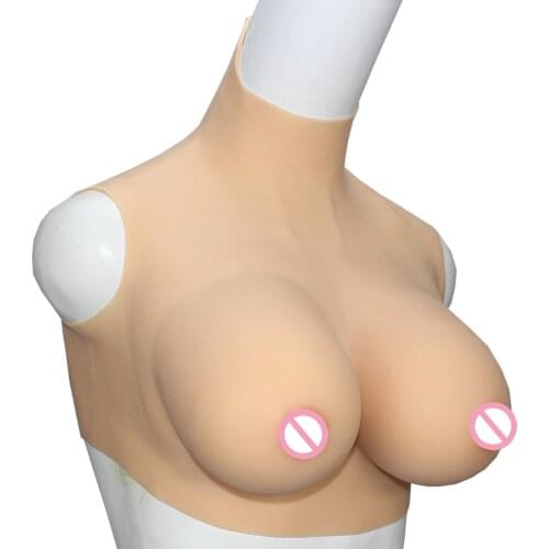 RAOPIN High Collar Silicone Fake Big Boobs Realistic Breast Forms Transgender Crossdresser Cosplay Pechos Shemale Drag Queen