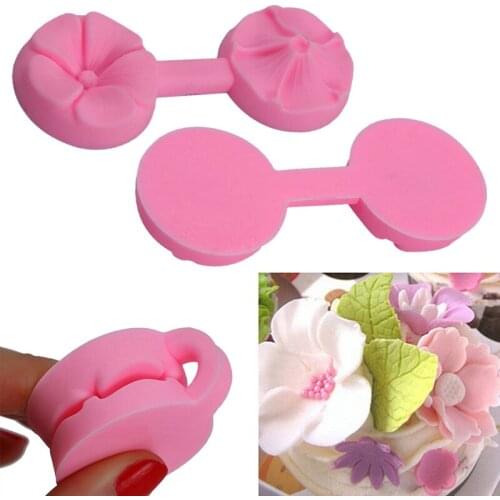 DIY Cake Decorating Mold Double Flower Silicone Cake Mold Sugar Art Mold Fondant Mold Fondant Cake Decorating Tools
