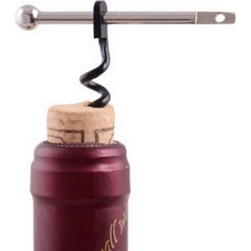 Red Wine EDC Twist Stick Corkscrew Stainless Steel Cork Bottle Puller Opener Keyring Camping Professional Champagne Stopper