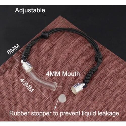 Glass Vial Pendant Bracelet Writing Name Wirte On Rice Fashion Jewelry Charm Bracelets Unique Gifts