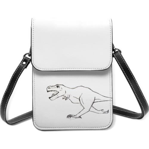 Jurassic Park Shoulder Bag Gifts Aesthetic Mobile Phone Bag Leather Travel Student Bags