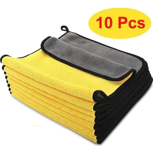 Car Coral Fleece Auto Wiping Rags Efficient Super Absorbent Microfiber Cleaning Cloth Home Car Washing Cleaning Towels