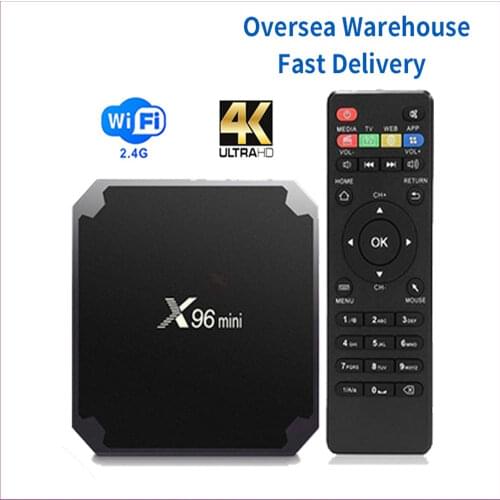 X96 mini Smart Android 9.0 TV Box Amlogic S905W TVBOX 2GB 16GB X96mini Set Top Box 2.4GHz WiFi 1080p HD 4K Media Player
