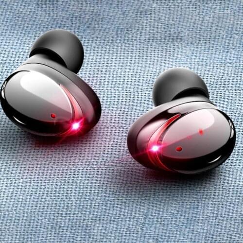 TWS-T8 Bluetooth 5.1 9D Stereo Wireless Earphone Noise Reduction IPX7 Waterproof Touch Screen Headset