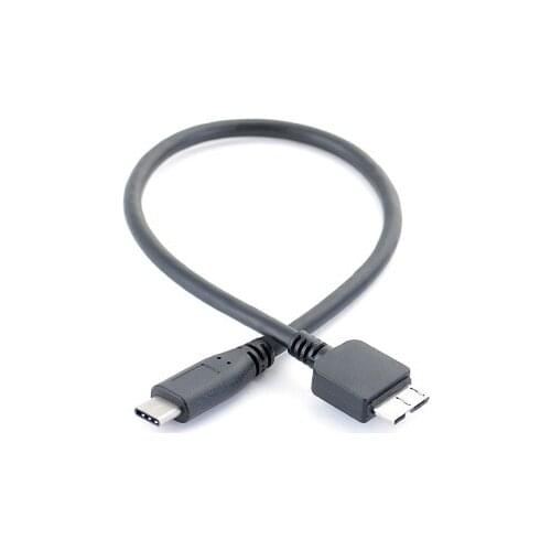 USB 3.1 Type-C to USB 3.0 Micro B Cable Connector For Hard Drive Smartphone 30CM Black USB C