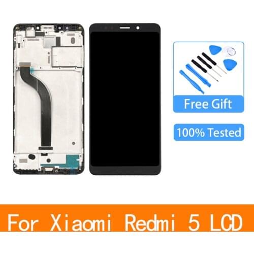 5.7" LCD Display For Xiaomi Redmi 5 LCD Screen Display With Frame Touch Digitizer Assembly For Redmi 5 MDG1 MDTI MDI1 Display