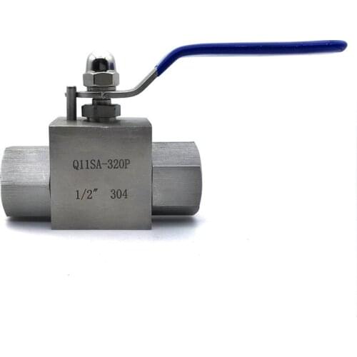 2017 Free Shipping DN6 DN10 1/2" DN15 DN20 DN25 2 Way Stainless Steel 304 Body High Pressure Female Thread Manual Ball Valve