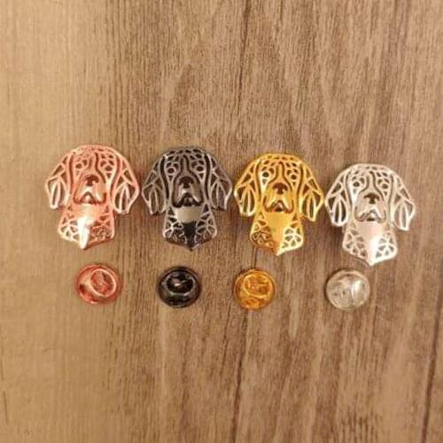 Beagle Dog Animal Brooches And Pins Birthday Pet Suit Cute Funny Metal Small Collar Badges Father Gift For Male Men B170