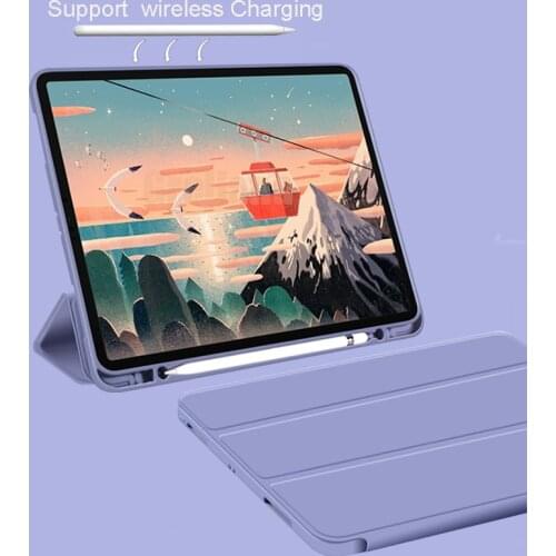Case for iPad Pro 11 12.9 2020 2018 Case for iPad Air 4 2020 10.9 Funda Coque Leather Smart Cover Support Wireless Charging