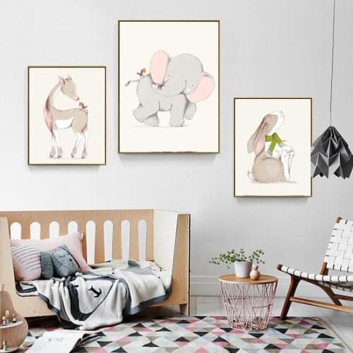 European Cartoon Adornment Cartoon Cat Decorative Painting Warm Childrens Bedroom Study Living Room Hanging Picture Nursery