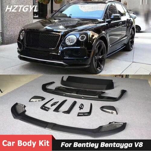 FRP Or Carbon Fiber Front Rear Bumper Side Skirts Air Vents Car Body Kit For Bentley Bentayga V8 Facelif W12 Tuning