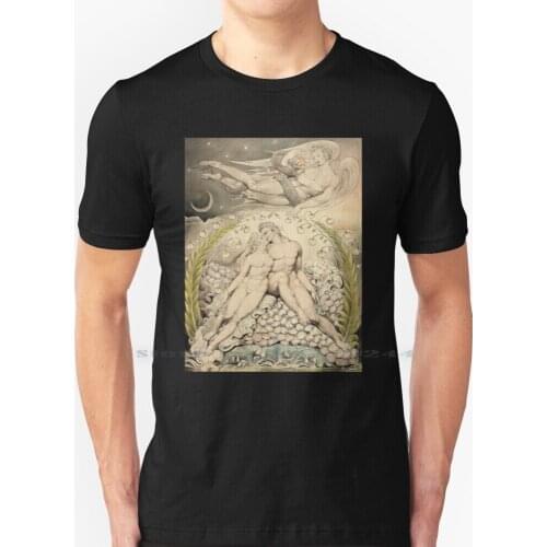 Hd Satan Watching The Endearments Of Adam And Eve , By William Blake High Definition ( Original Colors ) T Shirt 100% Pure