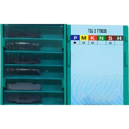 Original Grooving Cutter TDJ TDJ2 15R 15RS 6R 6RS TDJ3 TDJ4 TDJ6 K10 TT7220 TT8020 TT9080 Carbide Slotting Inserts Turning Tools