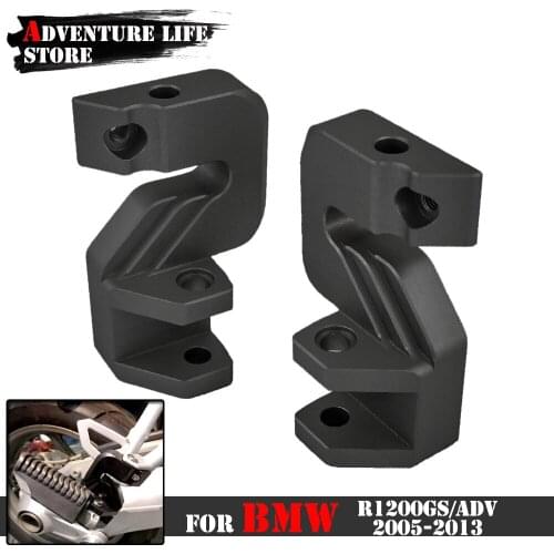 Motorcycle Passenger Footrest Relocation Rear Set Foot Pegs Lowering Kit For BMW R1200GS R 1200GS R1200 GS ADV 2005-13 Adventure