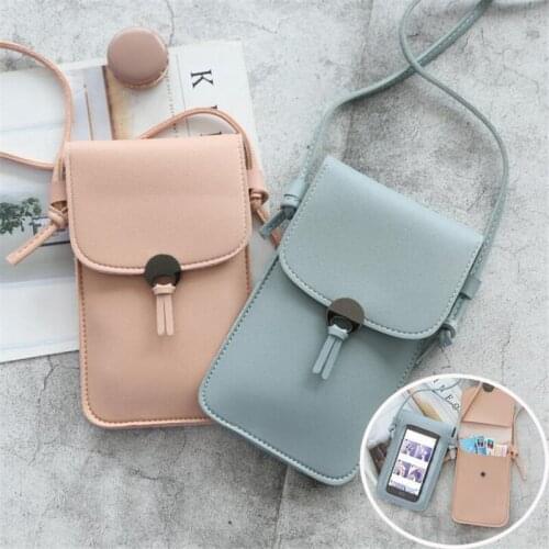 Phone Wallets All-match Mobile Girls Fashion Phone Bag Pouch Women Phone Purse Messenger Bags Small Flap Bag Mini Shoulder Bag