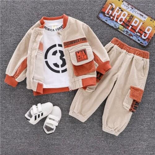 Boys and girls suits, childrens neutral figures, corduroy childrens clothing, childrens new two-piece childrens clothing who