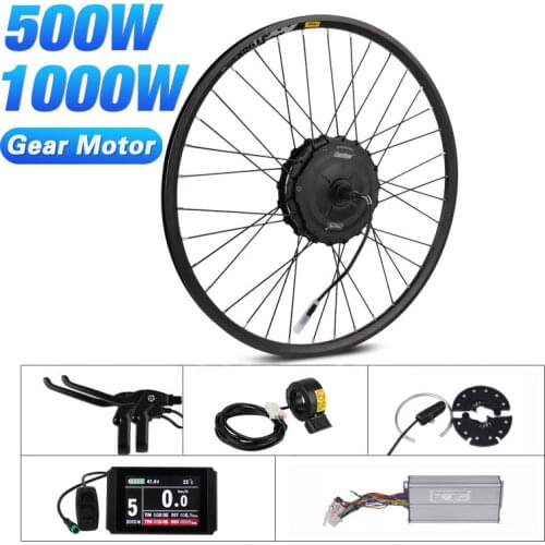 Motor Wheel 1000W electric bicycle kit 500W electric bike kit MXUS electric wheel 19R Geared Hub Motor Ebike conversion kit