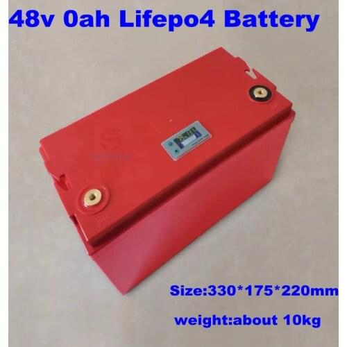 Rechaegeable 48V 20Ah Lifepo4 Battery for electric bike electric scooter electric golf car with BMS + 58.4V 2A charger