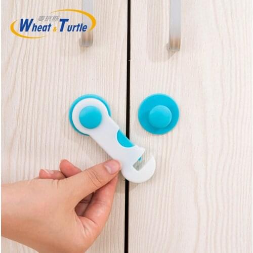 4 Ps/Lot Plastic Cabinet Lock Child Safety Baby Protection From Children Safe Locks Refrigerators Baby Security Drawer Latches