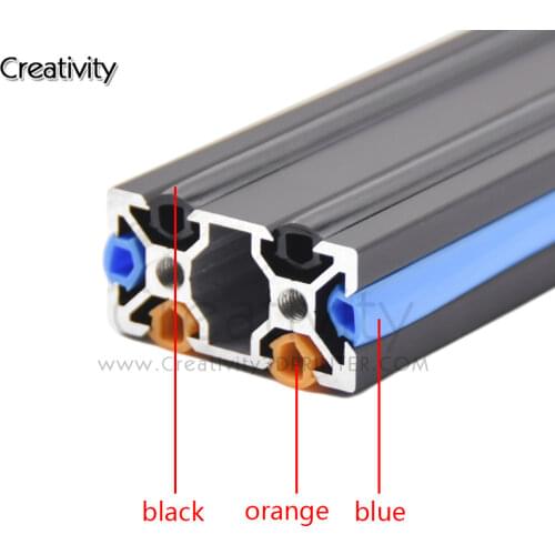 2meter 6mm flat seal 2020 aluminum profile Slot Cover Orange/Blue For CNC Ender 3/ CR10 machine DIY parts