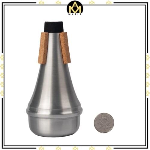 Professional Aluminum Trumpet Mute W/ 3 Corks For Jazz Instrument Practice Beginner Use