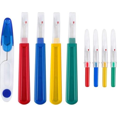 Thread Cutter Plastic Handle Craft Thread Cutter Seam Ripper Stitch Unpicker Hand Tools Needles Arts Sewing Accessories