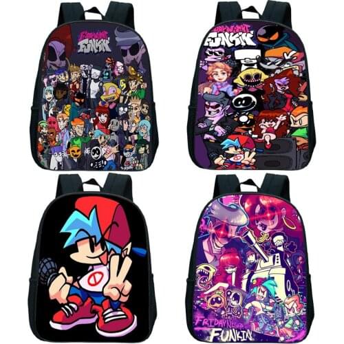 Cartoon Anime Friday Night Funkin Backpack Kids Kindergarten Backpacks Toddler School Bags Children Beautiful Knapsack Mochila