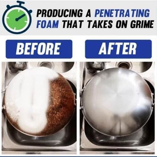 200ml Dish Cleaning Spray Kitchen Grease Cleaner Multi-purpose Foam Cleaner All-purpose Kitchen Powerful Cleaning Bubble 2