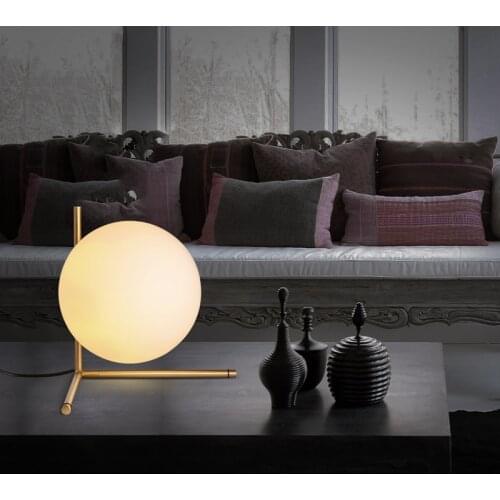 Modern style glass ball tabel lamp Scandinavian minimalist bedroom bedside lamp personalized decoration ball lamp