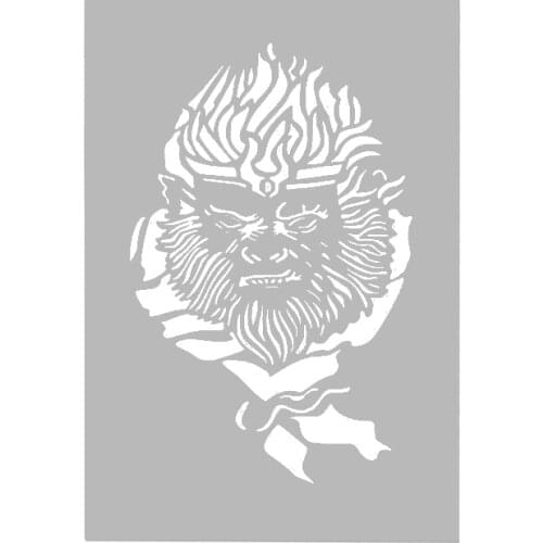 OPHIR Dragon Design Airbrush Stencil for Temporary Tattoo Body Paint_STE005B