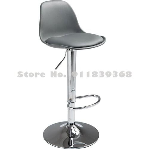 Nordic Style Revolving Back Bar Chair Modern Simple Front Desk Lift Household High Stool Bar Table Chair Bar Stool