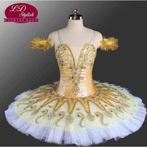 Yellow Adult Professional Ballet Tutu Costumes The Remonda Stage Performance Competition Ballet Dress Girls Pink Ballet Skirt