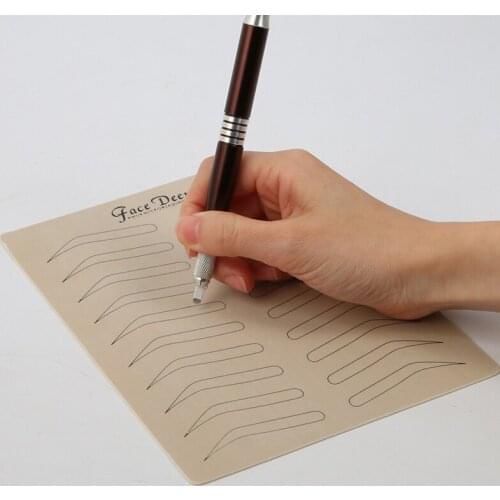 1PC Microblading 3 Types Tattoo Eyebrow Practice Cosmetic Permanent Makeup Training Skin Beauty Supplies