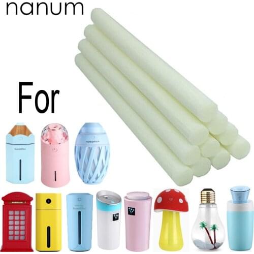 Car Air Humidifier Sponges Refill Sticks Filter Wick Replacements 10-Pack , for Car Cup Light bulb Essential Oil Diffuser